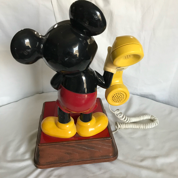 Mickey Mouse Walt Disney Vintage Rotary Dial Telephone 1976 - Picture 4 of 6